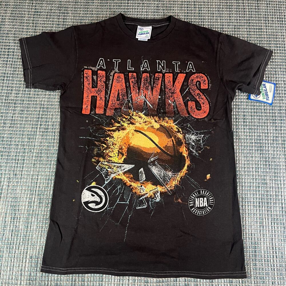 47 Vintage Tubular Atlanta Hawks NBA T Shirt Adult Sz S New